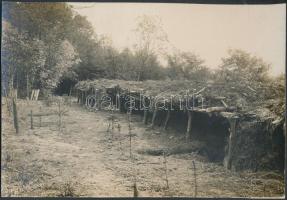 cca 1914-1918 I. világháborús hadszínterek, 4 db fotó, 17x12 cm / cca 1914-1918 Military photos from the world war I., 17x12 cm