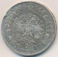 Ausztria 1907. 5K Ag T:2-,3 ph. Austria 1907. 5 Corona Ag C:VF,F edge error