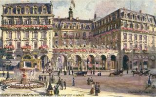 Frankfurt am Main, Grand Hotel Frankfurter, Raphael Tuck & Sons Oilette s: Charles E. Flower (EK)