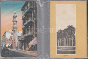 12 db RÉGI használatlan külföldi városképes lap; egyiptomi, török, libanoni / 12 old unused foreign town-view postcards; Egyptian, Turkish, Lebanese
