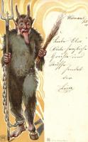 Krampus litho, Verlag E. Arenz