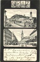 Graz, church, tram, Zahnarzt Magister