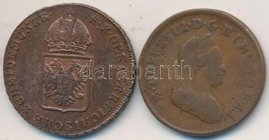 Ausztria/lengyel verdejel 1780W 1Kr + 1816A 1Kr T:2-,2
Austria / Polish mintmark 1780W 1 Kreuzer + 1...