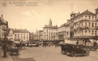 Antwerpen, Antwerp; Place de Meir, automobile