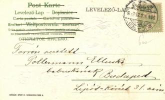 Chistmas, angels; Szénásy Budapest, litho