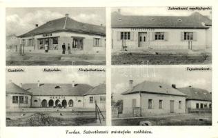 Tordas, Szövetkezeti mintafalu székháza, Hangya, Vendégfogadó, Gazdakör, Kultúrház, Hitelszövetkezet, Tejszövetkezet (EK)