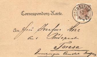 1897 'Jetzt bin i im Hochland...' Bad Hofgastein, Austrian folklore, litho