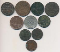 1812S 1/2Kr + 1812B 1Kr + 1851G 1Kr + 1858B 1Kr + Ausztria 1782A 1Gr + 1851A 1Kr + 1878. 1Kr + 1885 1Kr + 1924. 1000Kr + Ausztria/lengyel verdejel 1761W 1Kr "Mária Terézia" T:vegyes