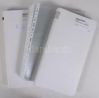 3 db képeslap album: 120 (17.5 x 33 cm), 120 (17.5 x 33 cm) és 140 (23 x 32 cm ) férőhellyel / 3 pos...