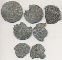 7db-ból álló kis ezüstpénz tétel T:vegyes