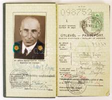 1942 Bp., Magyar Királyság által kiadott fényképes útlevél / 1942 Hungarian passport