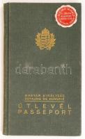 1942 Bp., Magyar Királyság által kiadott fényképes útlevél /
1942 Hungarian passport