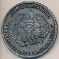 DN "Biztonsági Tanulmányok Európai Központja - George C. Marshall" ezüstpatinázott fém emlékérem (64mm) T:2 ND "European Center for Security Studies - George C. Marshall" metal medallion (64mm) C:XF