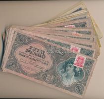75db-os vegyes, magyar pengő bankjegy tétel T:vegyes