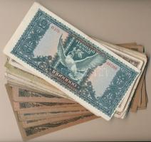 75db-os vegyes, magyar pengő bankjegy tétel T:vegyes