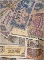 94db-os vegyes, magyar pengő bankjegy tétel T:vegyes