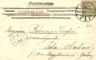 Floral litho greeting card