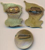 1949. "MHK (Munkára Harcra Kész)" aranyozott Br jelvény (2xklf) + ND "Érdemes Munkáér...