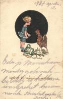 Easter, chicken, eggs s: Margit Boberg