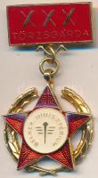 DN "Belkereskedelmi Minisztérium XXX Törzsgárda" zománcozott kitüntetés T:2