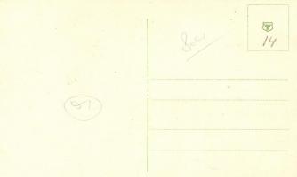 Christmas, mushrooms; litho