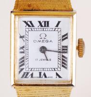 Omega 17 Jewels mechanikus női karóra fém szíjjal, működőképes állapotban / Omega 17 Jewels womens watch, works well