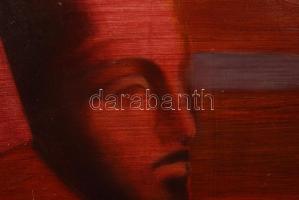 Varga Amár László (1955-): Szfinx. Olaj, farost, jelzett, 43×52 cm