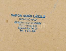 Varga Amár László (1955-): Szfinx. Olaj, farost, jelzett, 43×52 cm