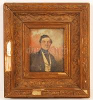 Jelzés nélkül: Elrontott portrék. Olaj, 2 keretben, 7x10 és 14x16 cm közötti méretekben