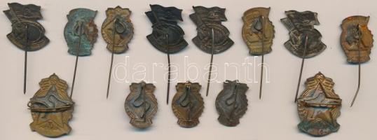 ~1950. 13db "MHK", "Népstadion" jelvény és kitűző T:vegyes