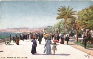 Nice, Promenade des Anglais, Raphael Tuck &#039;Oilette&#039; postcard, Collection &#039;Villes de France&#039; Nice II Serie 762. P. No. 11.