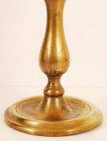 Antik réz gyertyatartó, m: 20 cm