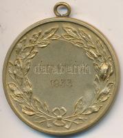 1933. aranyozott Br díjérem "Gábor Gyulának". Szign.: ARKANZAS BPEST (40mm) T:2