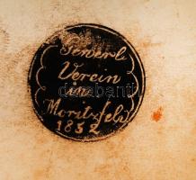 1857 Móricföldi ipartestület mint vevők számlája különféle ruhaneműről, a helyi ipartestület bélyegz...