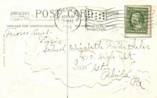 Easter, ducks Emb. litho