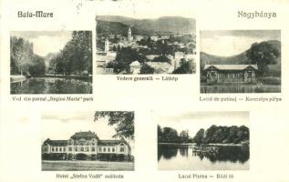 Nagybánya, Regina Maria park, Korcsolya pálya, Stefan Voda szálloda, Bódi tó / park, skating-rink, hotel, lake (Rb)