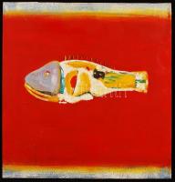 Jelzés nélkül: Hal. Olaj, vászon, 50×50 cm