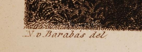 1852 Cimbalmos cigány. Barabás Miklós (1810-1898) rajza alapján metszette Joseph Axmann (1793-1873) ...