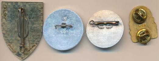 Vegyes 4db külföldi zománcozott jelvény (közte Szovjetunió,Ausztria,Franciaország) T:vegyes
Mixed 4p...