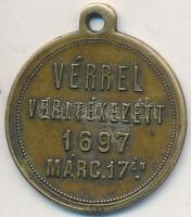 DN "B. SZ. Mária győri kegyképe / Vérrel veritékezett 1697 márc. 17-én" medál (22mm) T:2