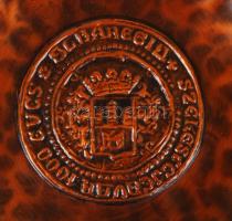 "1000 éves Albaregia Székesfehérvár" fém fali dísztál, d: 20 cm