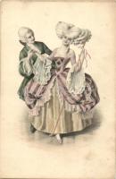 Baroque couple, M.Munk Vienne Nr. 748.