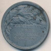 1951. "III. ker. Vörös Lobogó Béke Kupa 1951. II. helyezett" fém díjérem. Szign.:Ludvig Bp. (37mm) T:2-