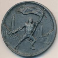 1951. "III. ker. Vörös Lobogó Béke Kupa 1951. II. helyezett" fém díjérem. Szign.:Ludvig Bp...