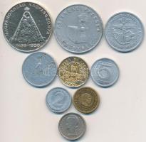 9db vegyes magyar és külföldi zseton T:vegyes