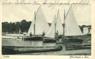 Siófok, vitorlások a Sión
