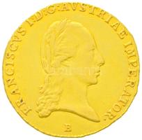 1811B Dukát Au "Ferenc" Körmöcbánya (3,5g/0.986) T:2- Hungary 1811B Ducat Au "Franz II" Kremnitz (3,5g/0.986) C:VF Huszár: 1927.; Unger III.: 1354a