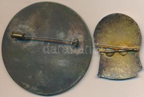 1962. "Eredményes Propagandista munkáért KISZ Budapesti Bizottsága" fém jelvény (60mm) + ~...