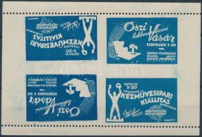 Őszi lakberendezési vásár + Kézművesipari kiállítás emlékív csak felül és alul fogazott