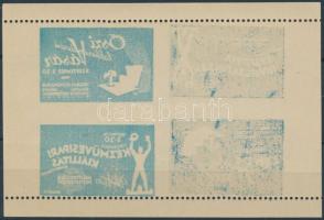 Őszi lakberendezési vásár + Kézművesipari kiállítás emlékív csak felül és alul fogazott részleges gépszínátnyomattal